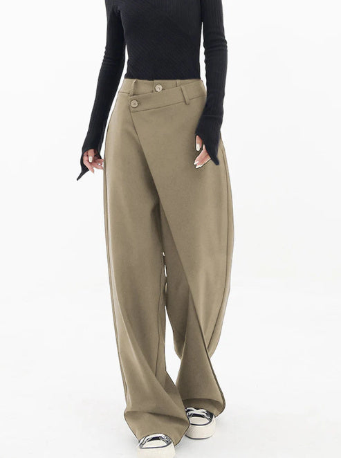 Iris | Irregular Wide-Leg Pants
