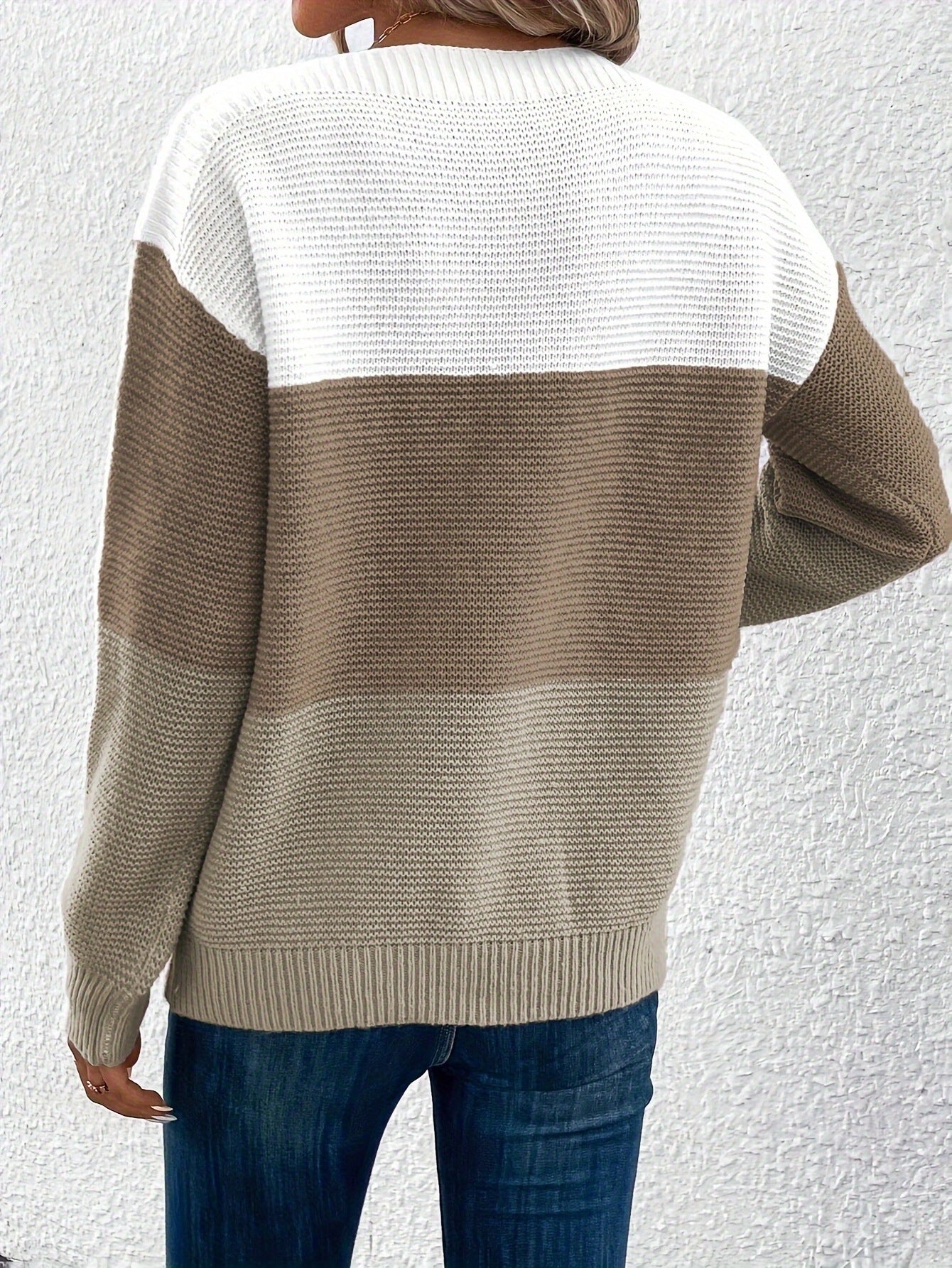 Maya | Spliced Knit Sweater