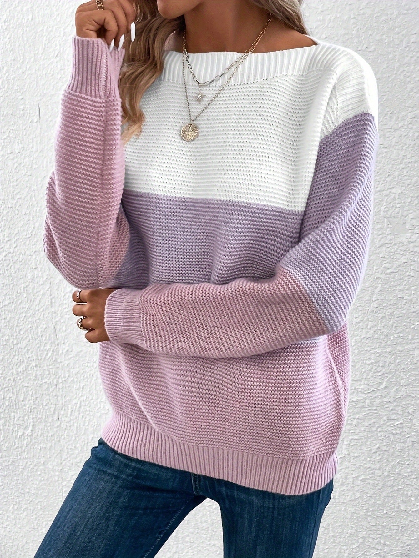 Maya | Spliced Knit Sweater