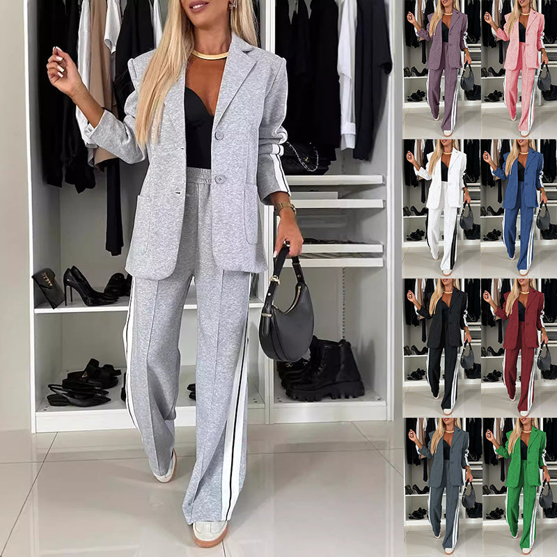 MARLOW – Casual Chic Blazer & OutWear Trouser Set