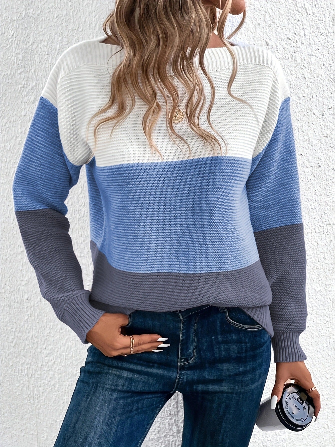 Maya | Spliced Knit Sweater