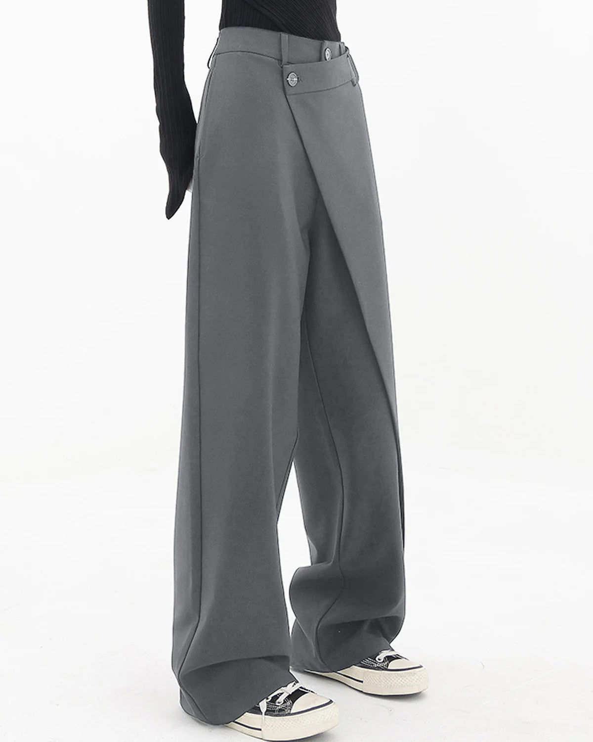 Iris | Irregular Wide-Leg Pants